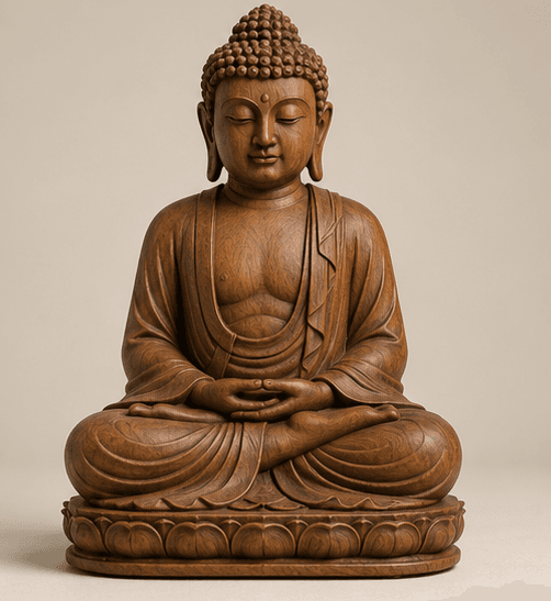 Wooden Buddha — ₹1,800